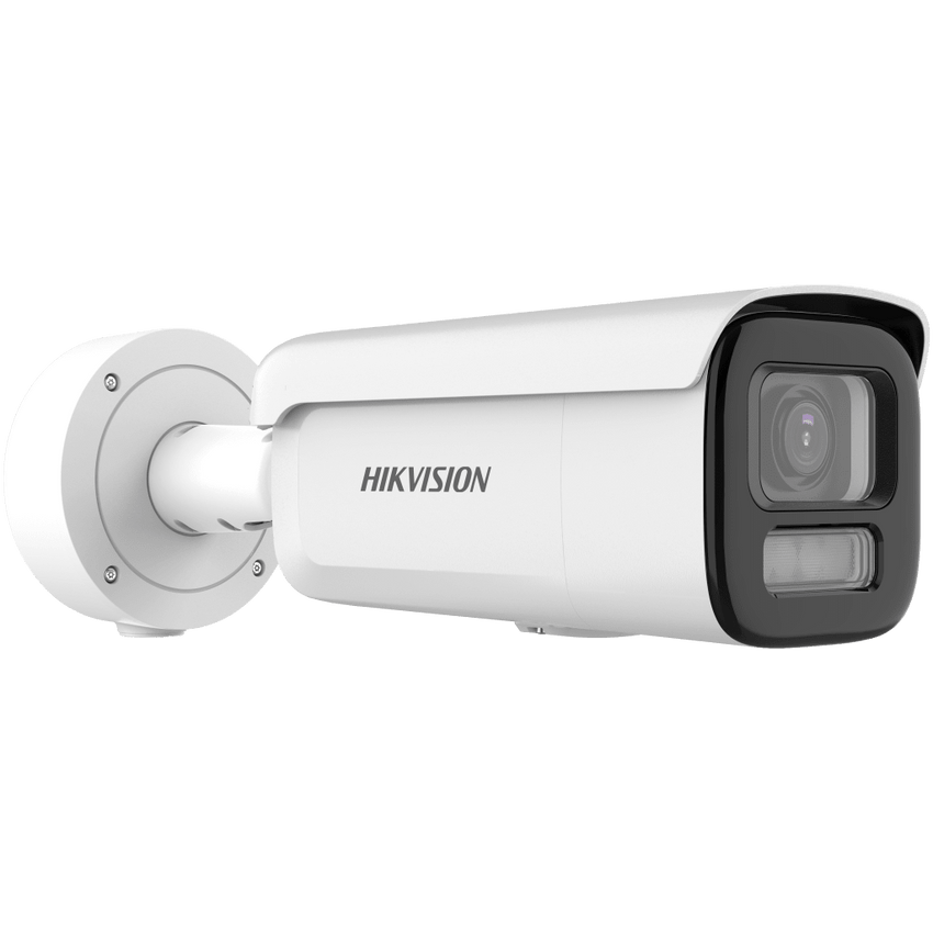 [Dual Light + ColorVu 3.0 + HikAI] Bala IP 4 Megapixel / Lente Mot. 2.8 a 12 mm / 60 mts IR + Luz Blanca / Exterior IP67 / WDR 130 dB / ACUSENSE 3.0 / Microfono Integrado / Metal / NEMA 4X / ACUSEEK