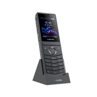 Teléfono IP Wi-Fi Portátil / Pantalla Color 2.4" 240x320 / Wi-Fi 6 Dual-Banda / Bluetooth 5.0 / Batería 3000mAh 13h Talk / Video H.264 4CIF / Resistencia Caídas 1.8m (5.9 ft) / Conferencia 6 Vías / USB Type-C