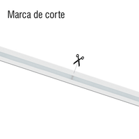Manguera LED Luminosa Blanca de Resina Transparente y Flexible / Para uso Interior o Exterior / Carrete de 50 m/ 110V CA  4.2 A/ 500 W Potencia / T.C.C. 6500 K.