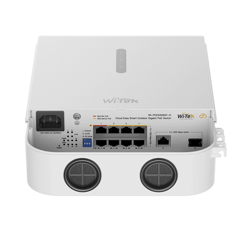 Switch PoE / Administración en la nube / Con 8 puertos 10/100/1000 Mbps PoE af/at/bt  / 1 Puerto Ethernet Uplink 10/100/1000 MBPS/1 Puerto SFP Uplink 10/100/1000 MBPS  / Presupuesto 110 W / PoE hasta 250 metros / Soporta protocolo ONVIF