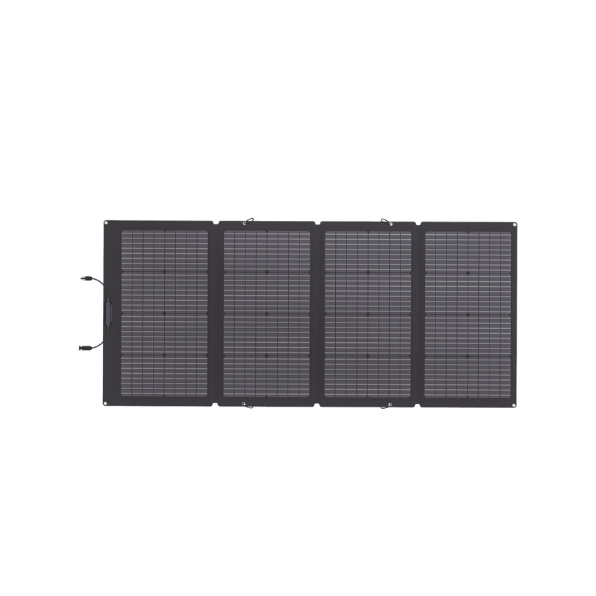 Módulo Solar Bifacial, Portátil y Flexible de 220W Recomendado para Estaciones Portátiles EFD330, EFD350 ó EFD500 / Ajuste de Ángulo / Carga Eficiente / Incluye Cable XT60 a MC4