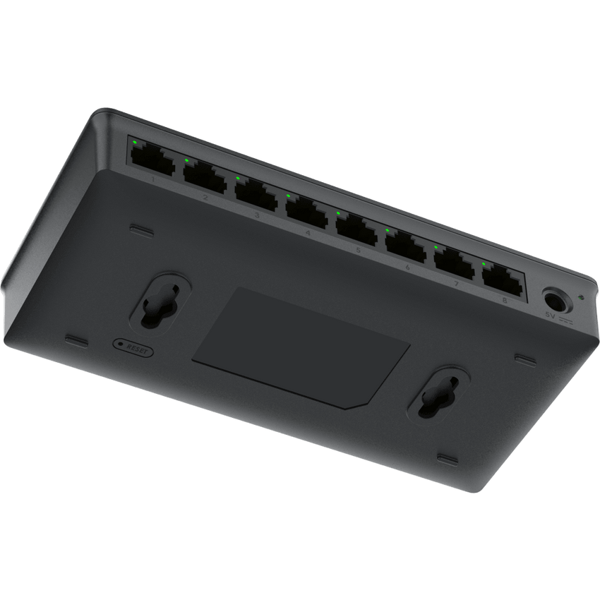 Switch de Red Administrable Capa 2 Lite / 8 Puertos Gigabit Ethernet / VLAN / QoS / Snooping IGMP / Montaje en Pared y Escritorio / Compatible con GDMS