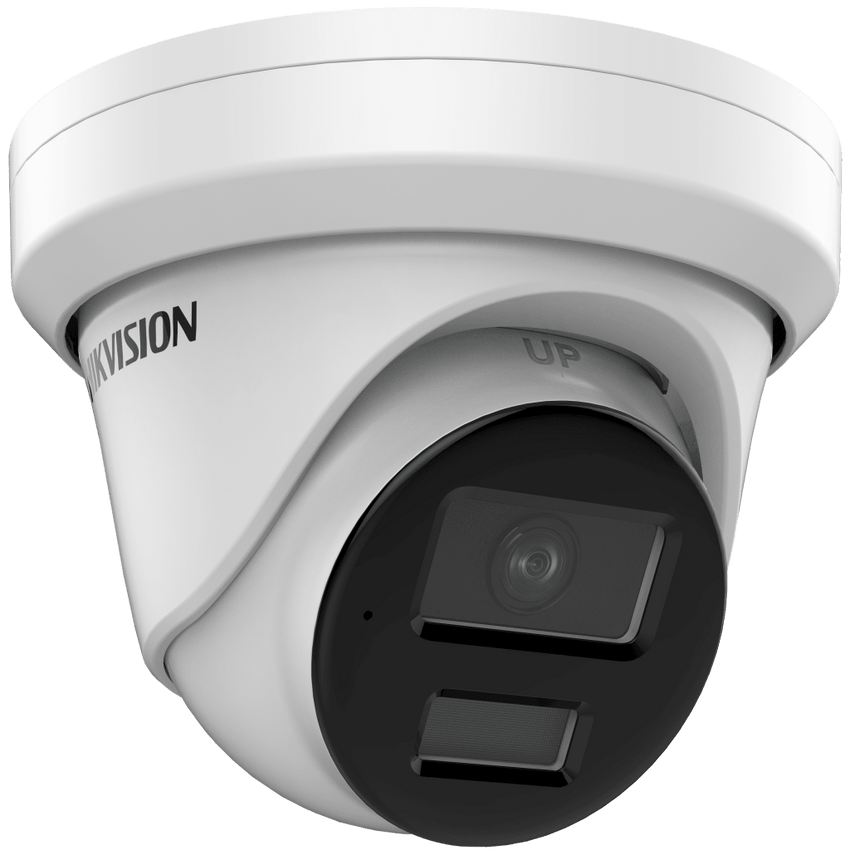 Turret IP 4 Megapixel / Lente 4 mm / Dual Light (40 mts IR + 40 mts Luz Blanca / DARKFIGHTER S / Microfono Integrado /  Exterior IP67 / WDR 130 dB /  4 Analíticos: AcuSense, Deteccion Facial, Conteo de Personas por Cruce y Zona