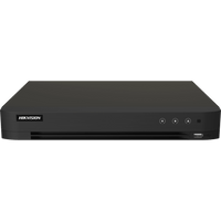DVR 16 Canales TURBOHD + 16 Canales IP / 8 Megapixel (4K) / Audio Bidireccional / ACUSENSE / Audio Bidireccional / 1 Bahía de Disco Duro / Salida de Video en Full HD / H.265+