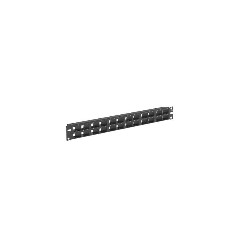 Panel de Parcheo Modular Mini-Com (Sin Conectores), Plano, Blindado, Alta Densidad, de 48 Puertos, 1UR