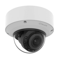 Cámara Domo AI 8 Megapíxeles / Motorizado 4.4-9.3 mm 2.1x / Dual NPU / IR 50 m (164 ft) / IP52 IK10 / Analítica Avanzada IA / extremeWDR 120 dB / Wisenet 9