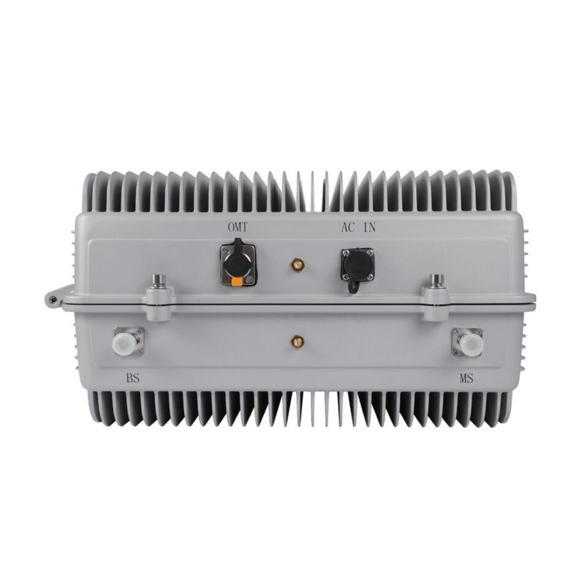 COBERTURA DE HASTA 5 km / Amplificador de Señal Celular / Banda 2, 1900 MHz. / 20 Watts de Potencia / Banda Ancha Multioperador / Protección Autoexcitación / Pantalla Interior para Monitoreo / Gabinete IP65.