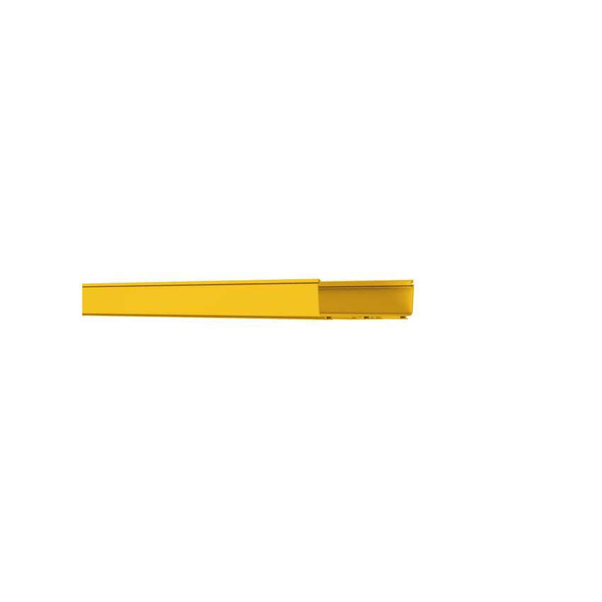 Canaleta FiberRunner™ 12X4, de PVC Rígido, Color Amarillo, 3 m. de Largo