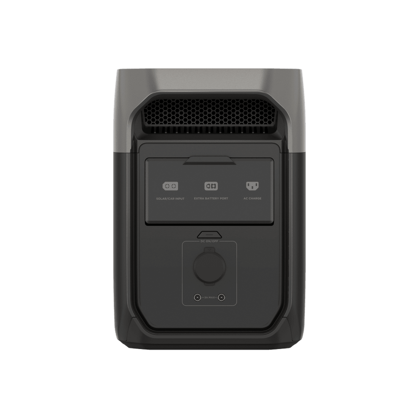 Estación de Energía Portátil Delta 3 1024Wh Litio LFP / 6 AC 1800 W (Max. 2200W) / 2 USB-C 100W / Capacidad para Aumentar Respaldo / Cargador de Coche 10A a 12.6V / Conectividad WiFi y Bluetooth (App) / Carga Solar 500W Max.