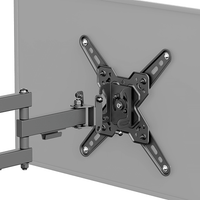 Soporte de Pared Articulado para Pantallas o Monitores | Compatibilidad VESA 75x75 - 200x200 / Hasta 43 Pulgadas | Capacidad Máxima de Carga 20 kg | Fabricado en Acero
