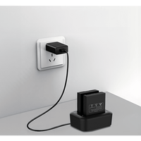 Base de Carga Dual para Baterías de Bodycam| Compatible con XMRX5V2| Diseño Compacto | Carga Rápida Dual |  Indicadores de Estado| Material ABS | No incluye Bateria.