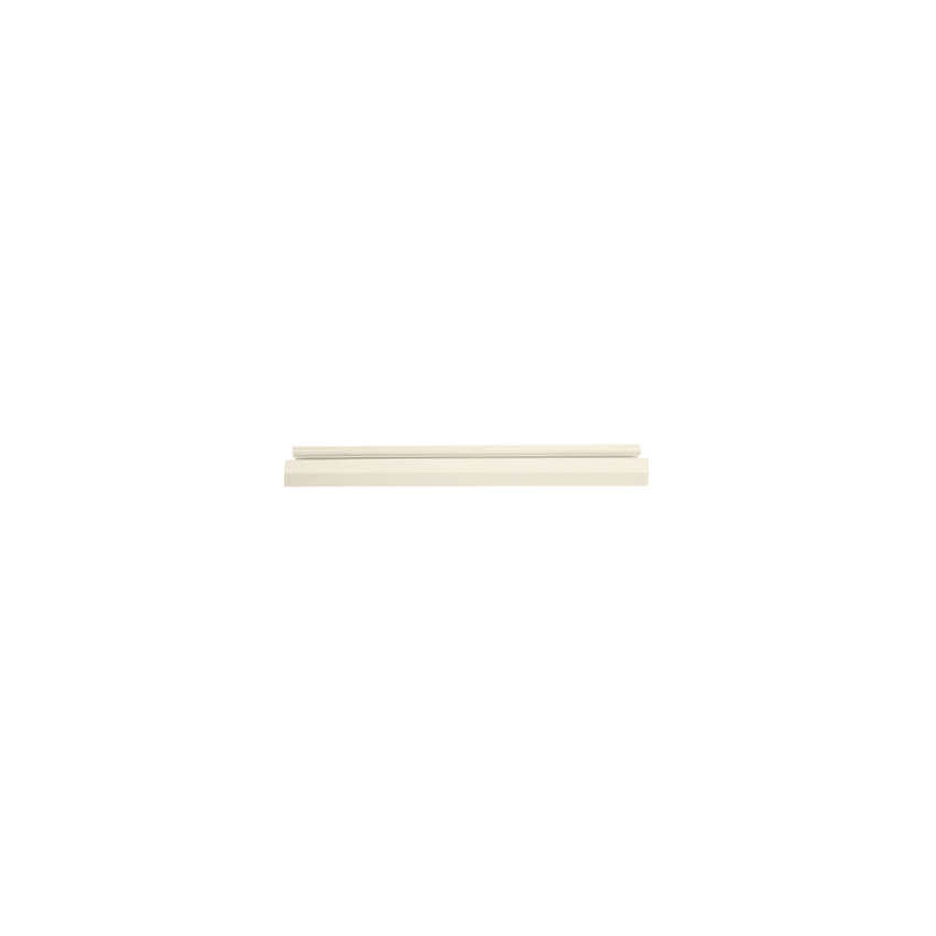 Base para canaleta T-70, de PVC rígido, con orificios perforados para montaje, 103.3 x 44.9 x 1800 mm, Color Blanco Mate