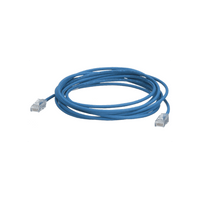 Cable de Parcheo TX6, UTP Cat6, Diámetro Reducido (28AWG), Color Azul, 30 Metros (98.43 Pies)
