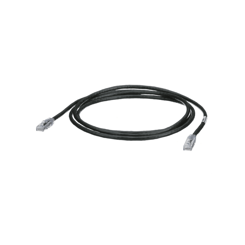 Cable de Parcheo TX6, UTP Cat6, 24 AWG, CM, Color Negro, 2.13 Metros (7 Pies)