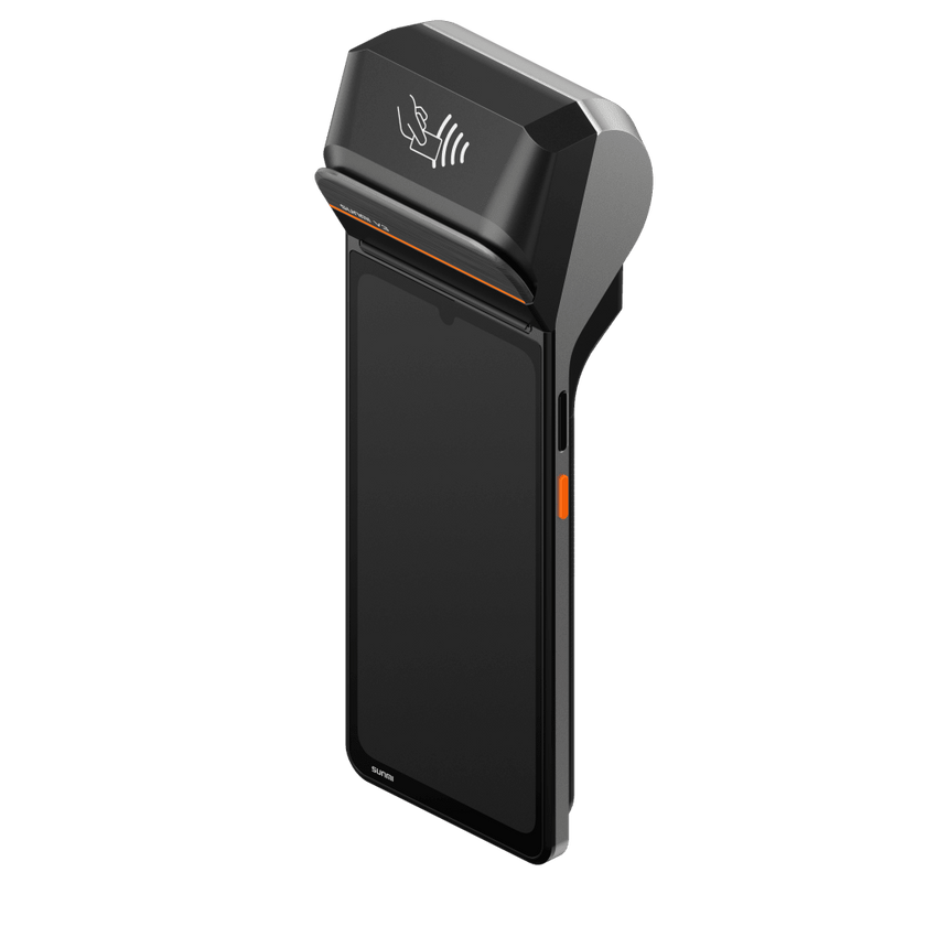Terminal Móvil Inteligente SUNMI V3 / Pantalla HD+ 6.75" / Procesador Qualcomm Hexa-Core / Impresora Térmica 58 mm / NFC SoftPOS / 3GB RAM + 32GB Almacenamiento / Android 13 / 4G LTE / Wi-Fi Dual Band /