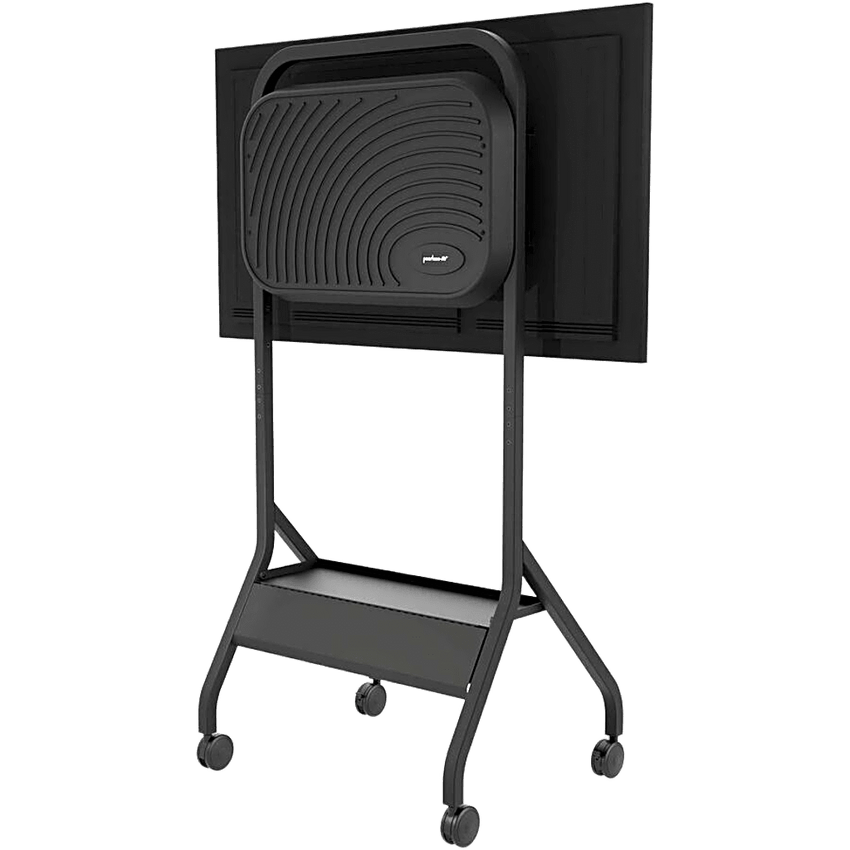 Carro Móvil para Pantalla Plana / 43" a 75"+ Displays / Altura Ajustable 49.8"-65.8" (126.5-167.1 cm) / Capacidad 150 lb (68 kg) / 4 Ruedas Dobles 4" (102 mm) / Gestión de Cableado Interno / Estructura Tubular / Incl