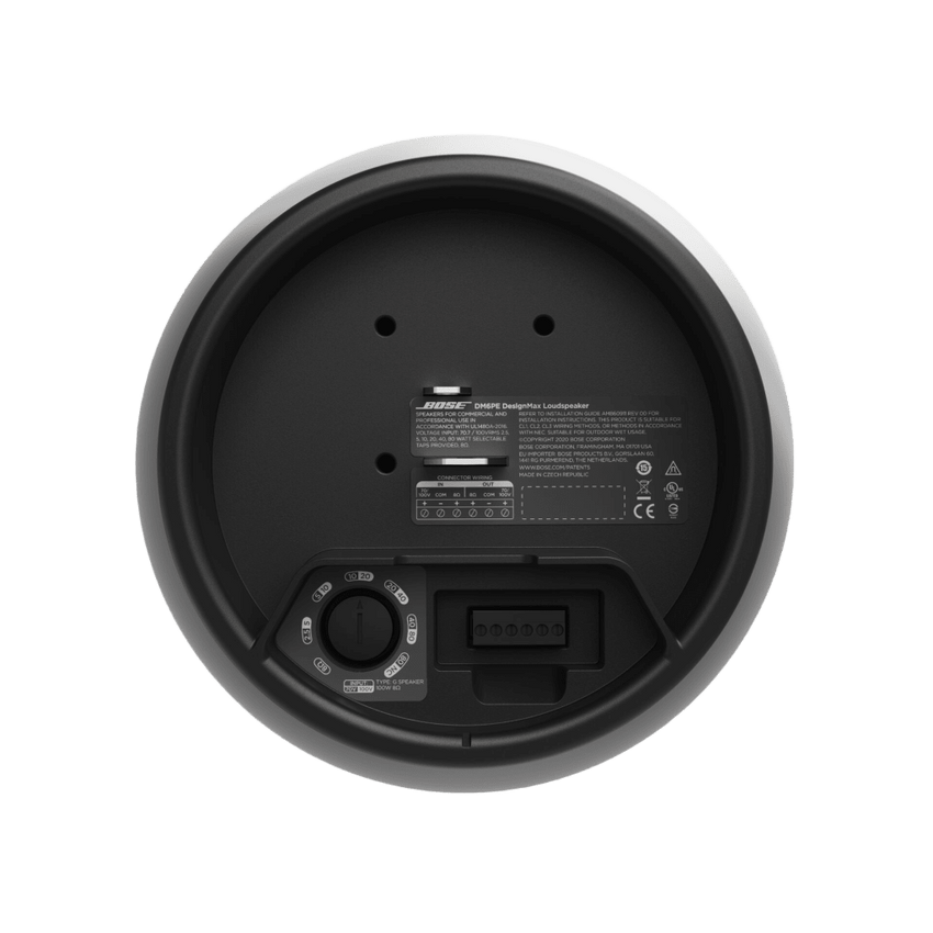 Par de Altavoz colgante | DesignMax | 6in | 8ohms | 70/100V | Negro | Exterior