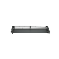 Organizador de Cables Frontal, para Panel de Fibra Óptica HD Flex, de 1 UR, Color Negro