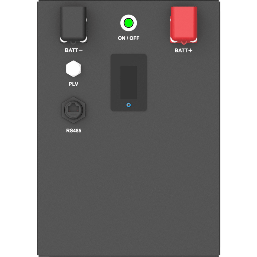 Batería de Litio LiFePO4 12.8Vcc, 100Ah, 1.28KwH, Pantalla LCD para Monitoreo Local, Carcasa Metálica
