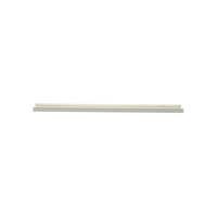 Base para canaleta T-45, de PVC rígido, con orificios perforados para montaje, 60.3 x 18.5 x 3000 mm, Color Blanco Mate