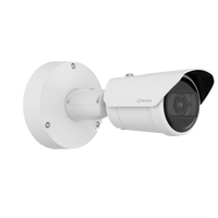 Cámara Bullet AI IR 2 Megapixel (1080p) / Lente 2.8-12 mm / IR 50 m (164 ft) / IP66-IP67-IK10 / Análisis IA / Wisenet 9 / Dual NPU / -40°C a +60°C / PoE