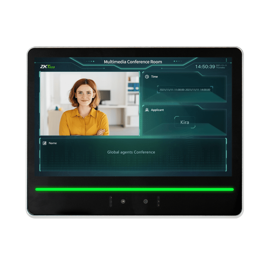 Terminal de Verificación Facial / Pantalla Táctil 10.1" / Autenticación Dual Rostro-Tarjeta / Cámara Binocular 2MP WDR / Capacidad 10,000 Rostros / WiFi 2.4 GHz / Android 7.1