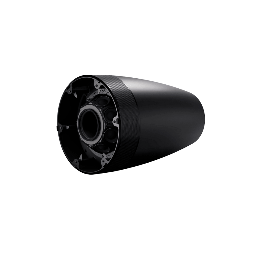Altavoz Colgante Luna | Designmax | Sistema de Rango Extendido | Array Circular Ring Array™ 8 Drivers | Woofer 8" Integrado | Cobertura 140° | Color Negro