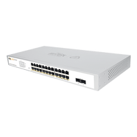 Switch Administrable PoE  / 24 puertos PoE af/at Gigabit /  2 x SFP Gigabit / Administración Cloud Gratuita / Presupuesto 370 W