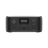 EcoFlow River 3 | Estación de Energía Portátil 245Wh Litio LFP / 2 AC 300 W (Max. 550W) / 1 USB-C 100W / 2 USB -A 12W / Cargador de Coche 8A a 12 o 24V / Conectividad WiFi y Bluetooth (App) / Carga Solar 110W Max.