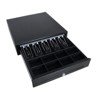 Cajón para Efectivo / Serie MK / Push Open / Insertos Ajustables Billetes y Monedas / Cubierta de Acero / Operación Manual