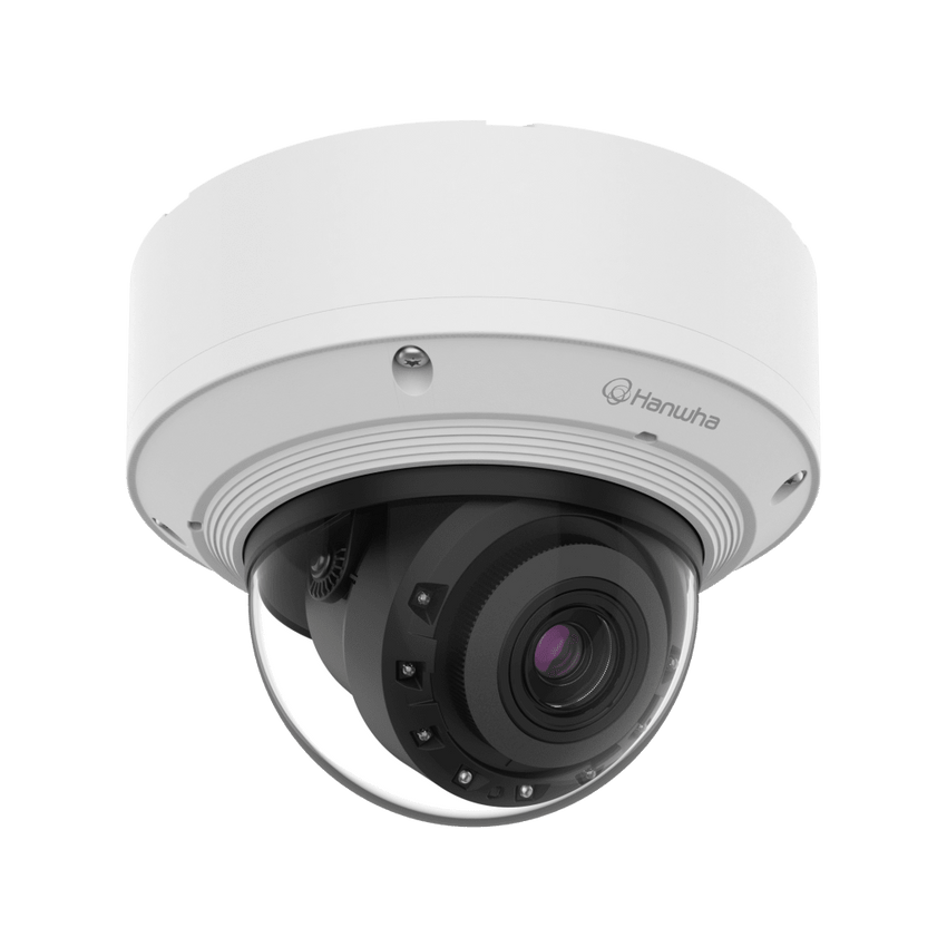 Cámara Domo Interior AI 8MP / Sensor 1/1.2" / Zoom Motorizado 2.25x (5.9-13.3mm) / WiseIR 60m / Análisis Inteligente IA / Detección Persona-Vehiculo-Matrícula / IP52 IK10 / Doble Ranura SD / PoE+ o 12VDC