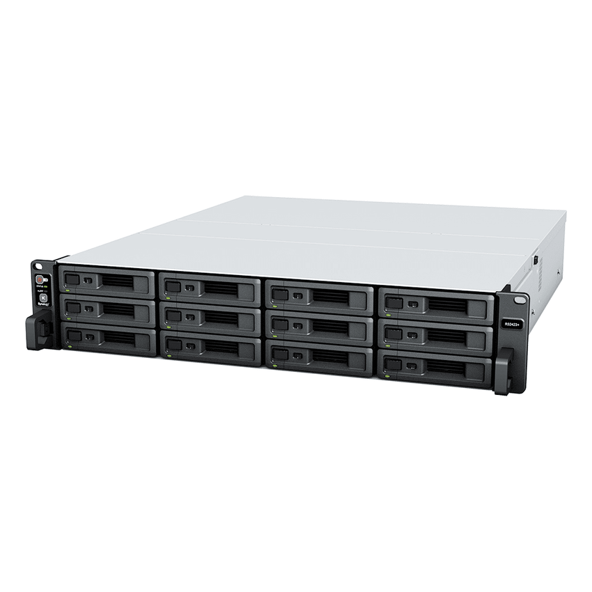 Servidor de Almacenamiento RackStation RS2423+ | 12 Bahías | 2U | Hasta 216 TB | Rendimiento 3,500/1,700 MB/s | Expansión a 432 TB | 10GbE | Fuentes de Alimentación Duales | Alta Disponibilidad.