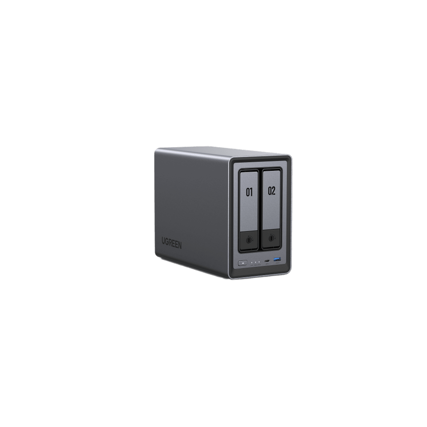 NASync DXP2800 | SO UGOS Pro |  Intel N100 12th Gen Intel® 4 Core™ | 2 Bahías SATA hasta 48TB | 2-Bahias (M.2 NVMe) hasta 16TB | 8GB DDR5 (Exp. a 16GB) | Ethernet 2.5G  | HDMI 4K | 2* USB2.0 | 1*USB 3.2Gen | 1* USB 3.2Gen2 | 1*USB-C 3.2Ge