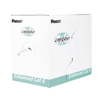 Bobina de Cable UTP 305 Metros (1000 Pies) de Cobre, TX6000™ PanNet, Reelex, Gris, Categoría 6 Mejorado (23 AWG), PVC (CMR, Riser), de 4 Pares
