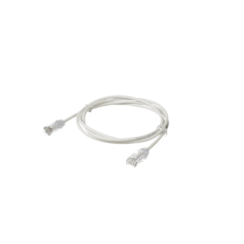 Cable de Parcheo TX6, UTP Cat6, Diámetro Reducido (28AWG), Color Blanco Mate, 4.57 Metros (15 Pies)