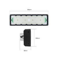 Reflector LED 100 W /350 x 100 mm / 85 - 265 Vca~ 50/60Hz / TCC 6 500 K / Uso en exterior.