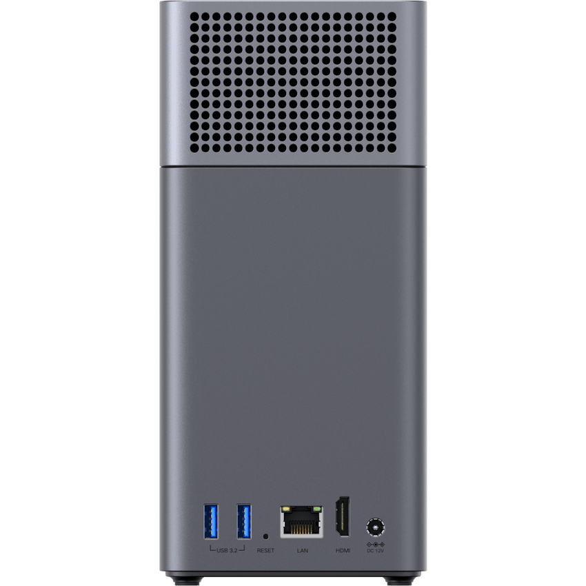 NAS UGREEN NASync DH2300 / Procesador RK3576 / 4GB  / 32GB eMMC / 2 Bahías SATA / JBOD-Basic-RAID 0-RAID 1 / Puerto HDMI 4K / 1 GbE / USB 3.2 Gen 1 Type-C / Detección NFC