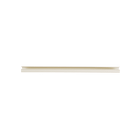 Canaleta LD10 de PVC rígido, con cinta adhesiva para instalación sin herramientas, de 38.4 x 24 x 2438 mm, Color Blanco Mate