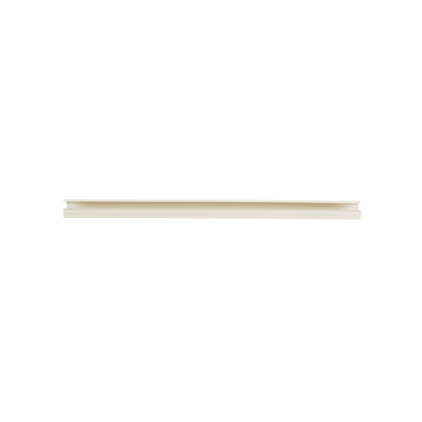Canaleta LD10 de PVC rígido, con cinta adhesiva para instalación sin herramientas, de 38.4 x 24 x 2438 mm, Color Blanco Mate