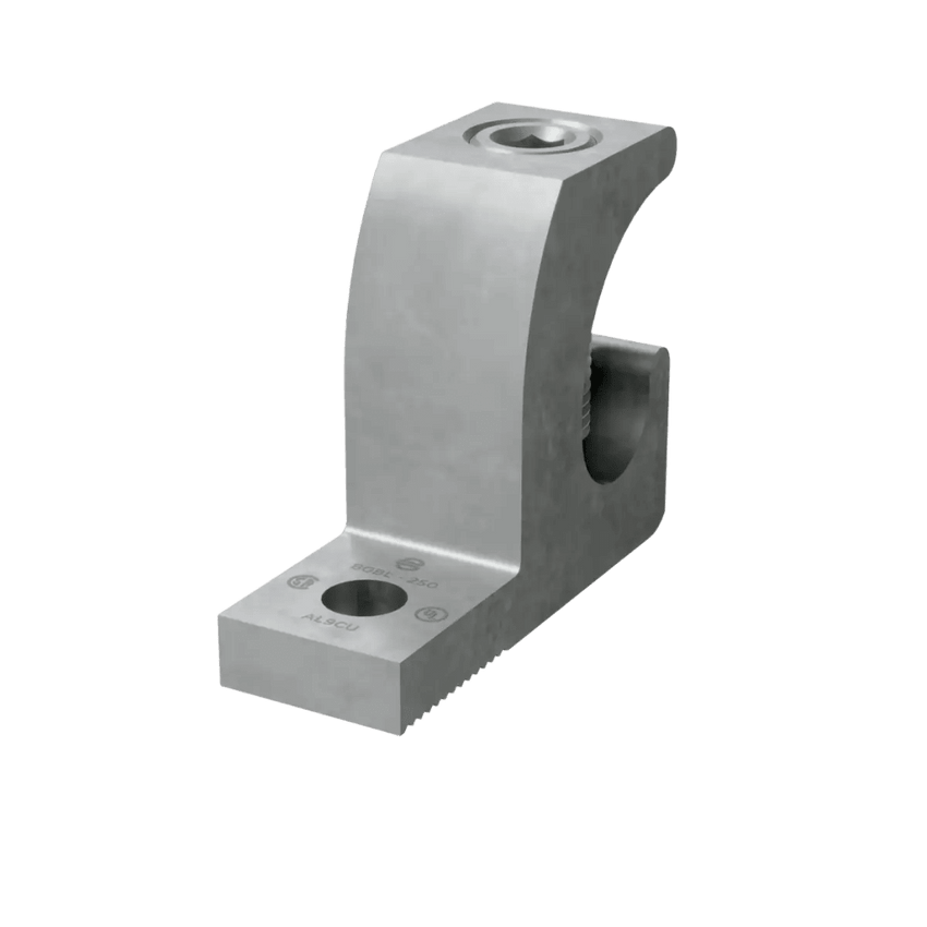 Conector Lay-in Aluminio Estañado / 250 kcmil-#6 AWG / Terminal 7/16" / UL486B / AL9CU / Para Cobre y Aluminio hasta 90°C