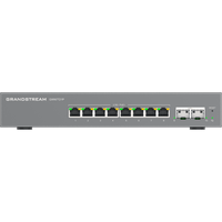 Switch L2 Lite Administrable de 10 Puertos / 8 Puertos Ethernet 2.5 Gigabits / 2 Puertos SFP+ 10 Gigabits / PoE+ 802.3af/at / VLAN 802.1Q / QoS / IGMP Snooping / Montaje en Escritorio o Pared