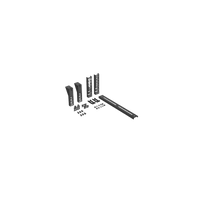Soporte Tipo Trapezoidal Apilable, para Charolas Wire Basket de 300 mm (12 pulgadas) de Ancho, Color Negro.