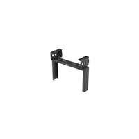 Rack de Distribución Aéreo de 2 Postes PanZone®, Rieles Roscados #12-24, de 6 UR, Color Negro
