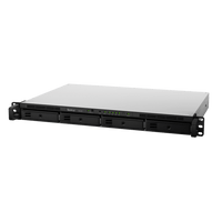 Unidad de Expansión Synology RX418 | 4 Bahías SATA HDD/SSD 3.5" y 2.5" | eSATA | Profundidad 30 cm | Compatible con RackStation 1U | Administración DSM.