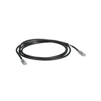 Cable de Parcheo TX6, UTP Cat6, 24 AWG, CM, Color Negro, 2.13 Metros (7 Pies)