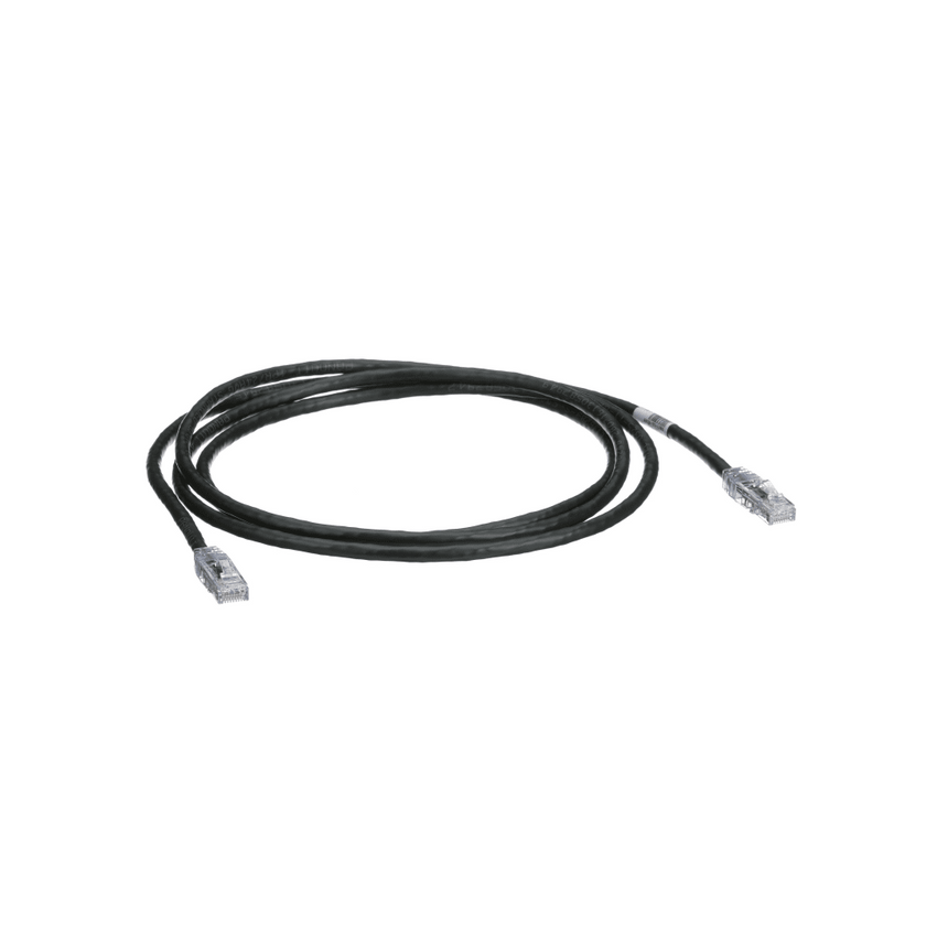 Cable de Parcheo TX6, UTP Cat6, 24 AWG, CM, Color Negro, 2.13 Metros (7 Pies)