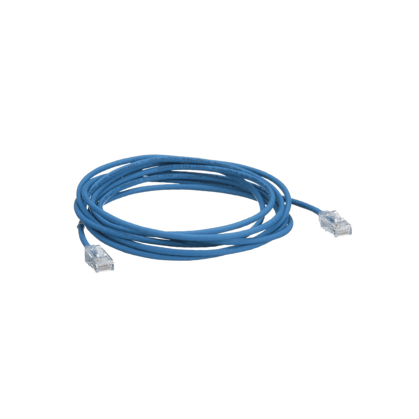 Cable de Parcheo TX6, UTP Cat6, Diámetro Reducido (28AWG), Color Azul, 30 Metros (98.43 Pies)