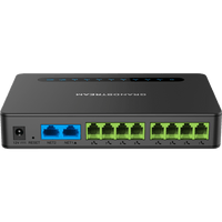 Gateway 8 Puertos FXS (Conectar Teléfono Análogo) con Router NAT Gigabit / 2 Perfiles SIP / Cifrado AES / Conferencia de Voz 3 Participantes / Calidad de Voz HD / Fax T.38 / 2 Puertos Gigabit / Aprovisionamiento Automatizado TR069