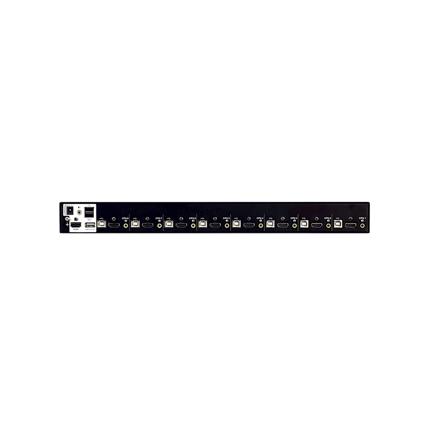 Switch KVM HDMI | 8 Puertos | 4K DCI 4096 x 2160 @ 60Hz | USB 2.0 Hub 2 Puertos | Cascada 3 Niveles hasta 512 PCs | Multi-Display hasta 8 Monitores | Video DynaSync | HDCP 2.2 | OSD Multilingüe