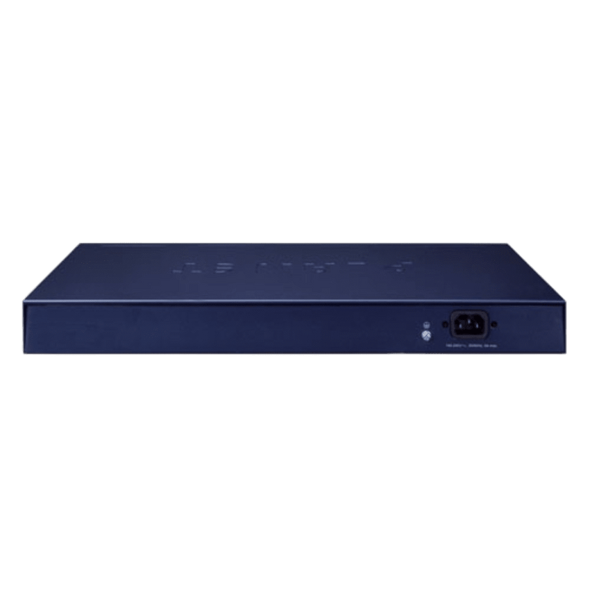 Switch PoE de 24 Puertos Gigabit 802.3af/at con Modo Extendido 250 m, 2 Puertos SFP 1000SX , Pantalla LCD para Configuración Básica, Hasta 300 W para PoE